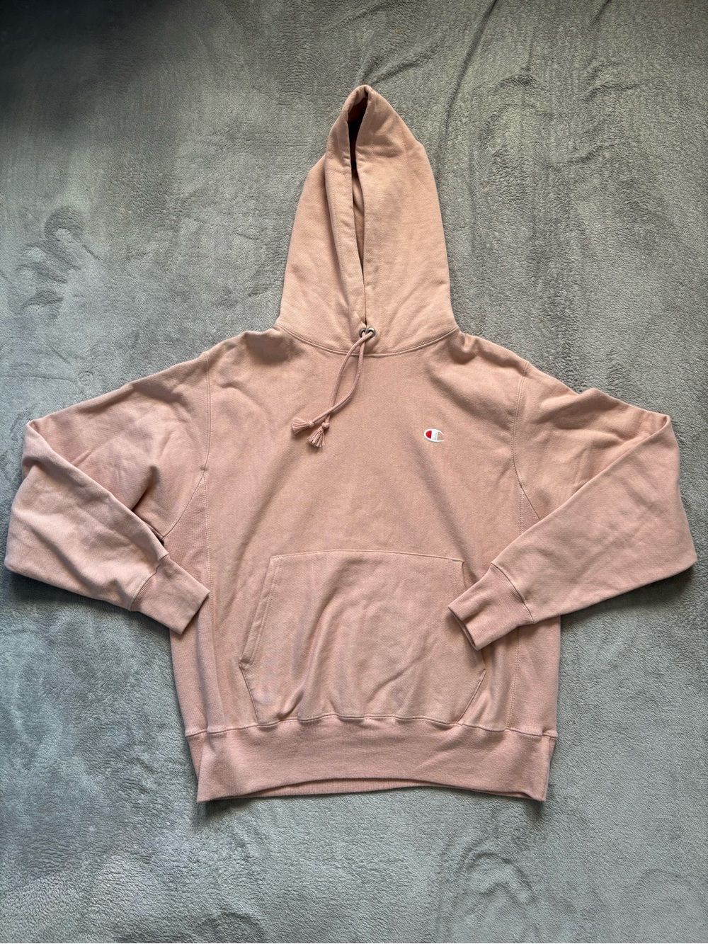 Champion Women’s Reverse Weave Hoodie Sweatshirt Pullover Size Medium Pink/Coral